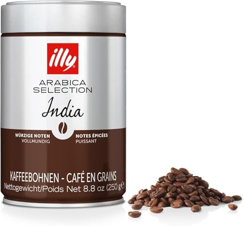 illy, Café en Grano Arabica Selection India, 100% Arábica con...