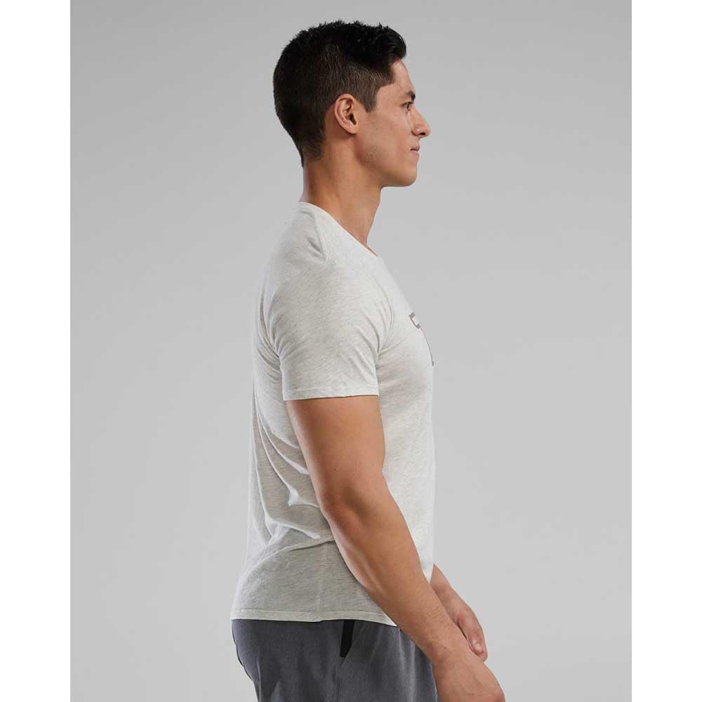 TYR Unisex Ultrasoft Lekka koszulka z krótkim rękawem z dużym logo Tech Tri Lg UX, Ash Heather, L, Ash Heather, L