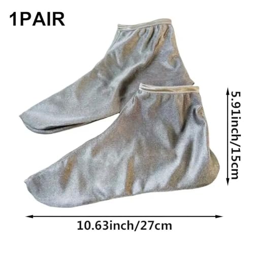 1pair Silver Fiber Socks Men's Anti-Radiation Socks Rf Shielded Socks for Walking Running Sports and Casual Daily Wear3