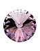 Swarovski Crystal, #1122 Rivoli Fancy Stones 14mm, 2 Pieces, Light Amethyst Sf