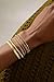 Bvuem Gold Bracelets for Women, Dainty 14K Gold Plated Stackable Bracelets for Women Trendy Waterproof Paperclip Figaro Box Herringbone Chain Bracelet Pack Stack Adjustable Fashion Jewelry for Women