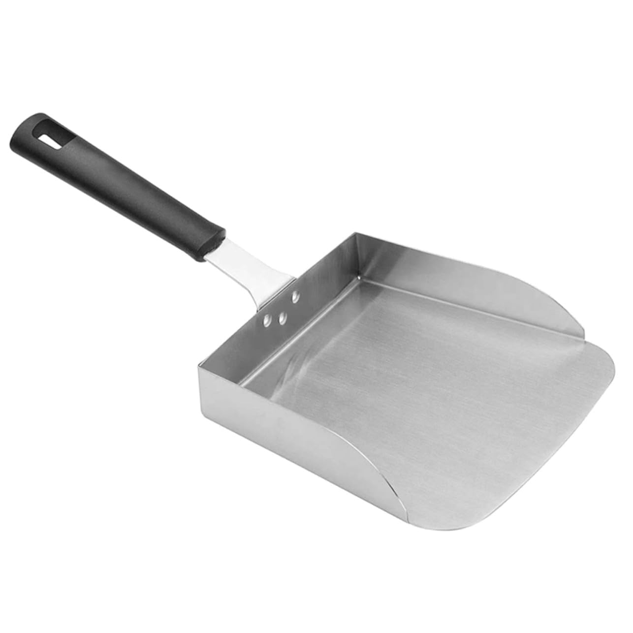 TOYANDONA Edelstahl Lebensmittelumwälzschaufel mit Ergonomischem Griff