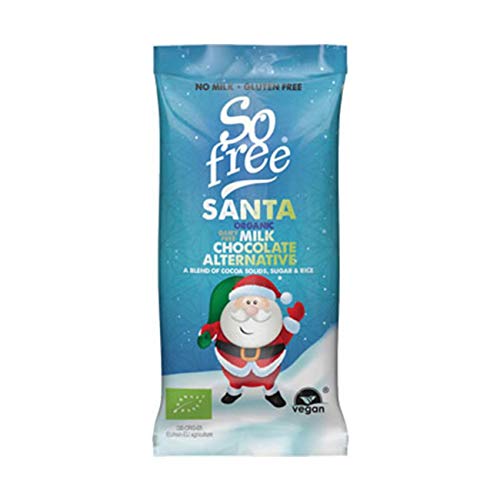 Image of 5 x Plamil So Free Santa Milk Chocolate Alternative Bar 20g