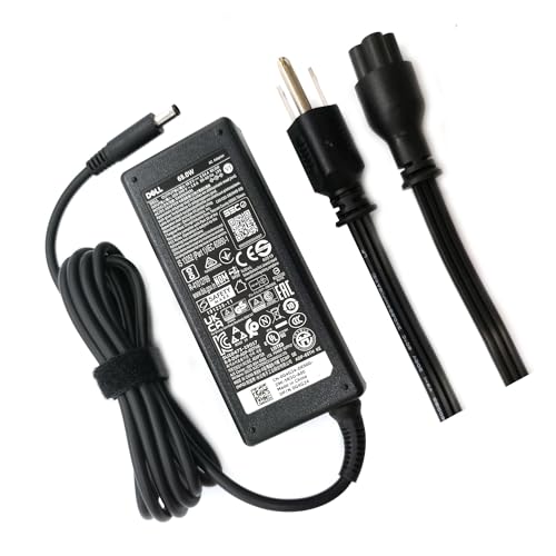 Dell 65W 4.5mm tip Laptop Charger Latitude 3320 3330 3340 3420 3430 3435 3440 3450 3520 3530 3535 3540 AC Adapter Black DA65NM191