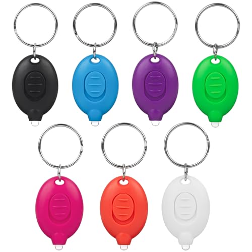 7 Pcs LED Mini Keychain Flashlight Set