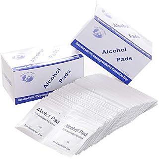 100 Counts Alcohol Formula Wipes Pads Disposable Alcohol Prep Wipes Individual Package Portable