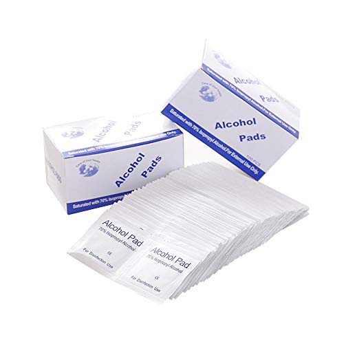 100 Counts Alcohol Formula Wipes Pads Disposable Alcohol Prep Wipes Individual Package Portable