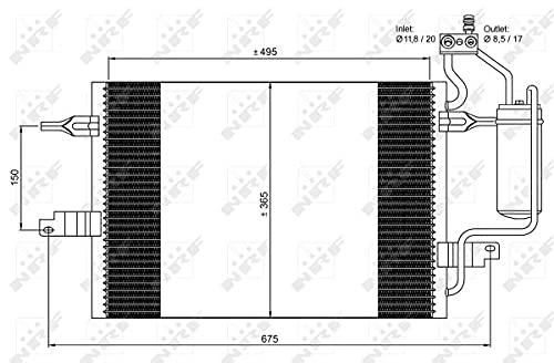 Condensatore NRF 35599 Per Climatizzatori - Con Essiccatore, Testato Antiperso - Foto 2