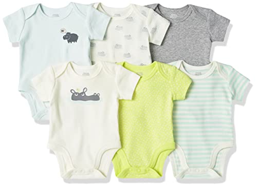 Image of Amazon Essentials Unisex Babies' Short-Sleeve Bodysuits
