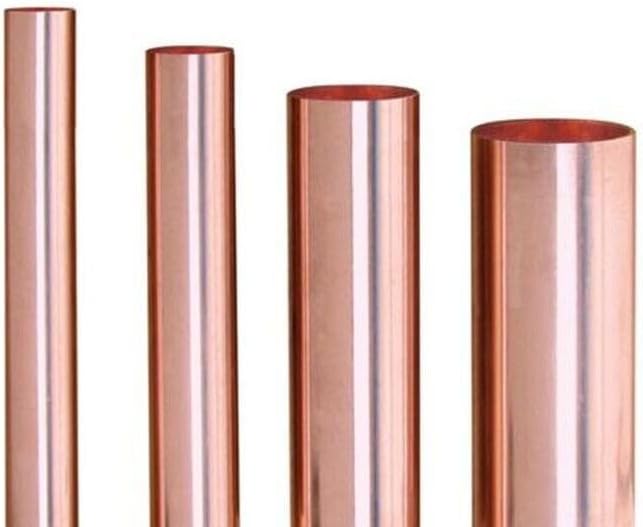 1pc Copper Tube OD1"25mm Wall Thickness0.04" 1mm Length 14" 355mm Hollow Straight Round Pure Cooper Tubing Piping For Home Furnishing, Machinery, DIY Handicraft