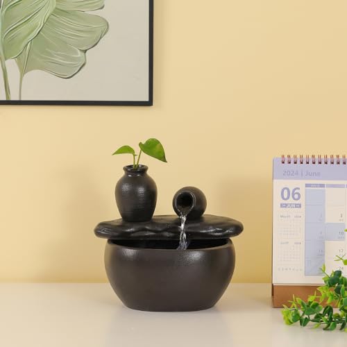 Andady Ceramic Tabletop Fountain For Indoor And Home Decoration Table Desk Office Patio thumb #4