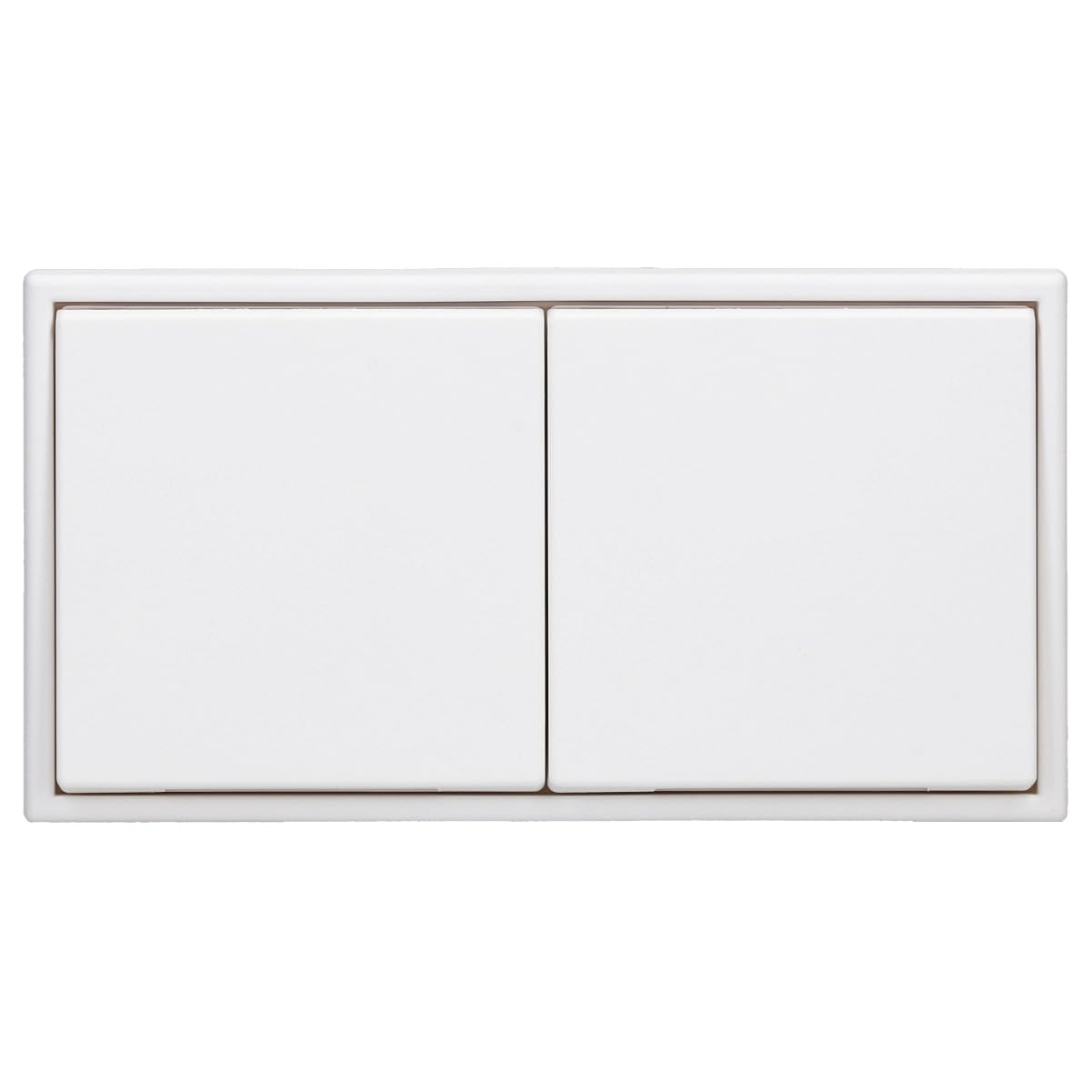 JUNG Serie LS IP44 Klappdeckelset Schneeweiß Matt 2-fach