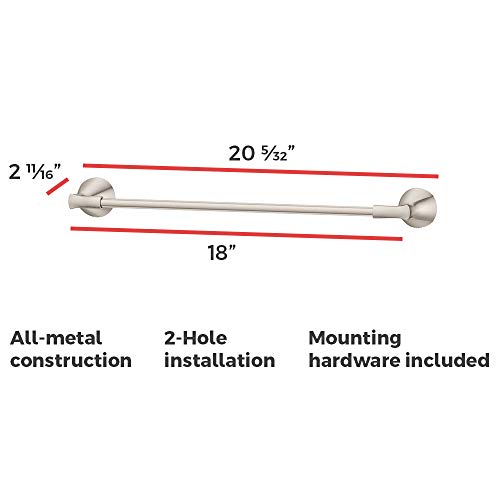 Pfister BTB-WLL1K Willa Bath Towel Bar, Brushed Nickel - Image 4
