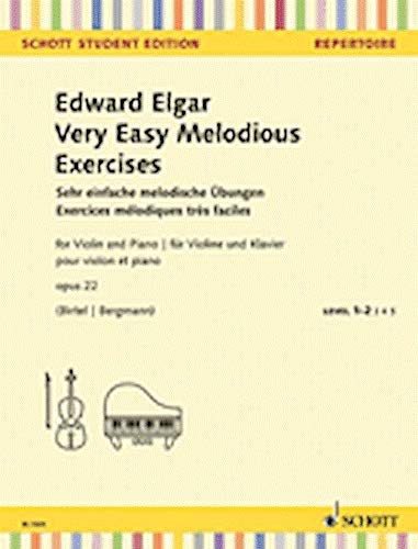 Very Easy Melodious Exercises Op. 22 for Violin and Piano      Paperback – January 1, 2017