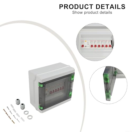 Unité de distribution électrique étanche IP65 avec couvercle en ABS - 5