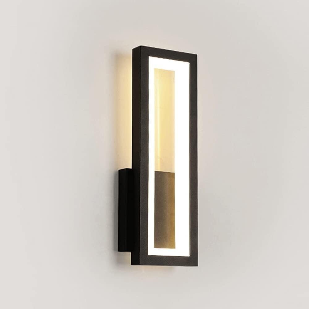 KBUUKYYXouy Modern Wall Mount Light Dimmable Wall Sconce 16W Black Long Strip Linear Hallway Wall Lamp Gold White Minimalist Bedroom Lighting Fixture,for Home Decor,Bianco(OneColor)