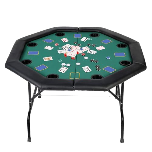 Vilobos Folding Poker Table for 8 Players Casino Games