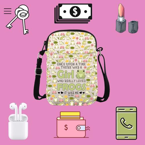 TSOTMO Funny Frog Nature Lover Gift Who Really Loved Frogs Crossbody Bag Cute Frog Gift for Girlfriend3