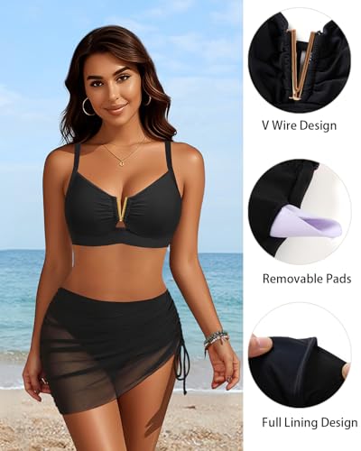 V Wired Bikini Top Only - Vintage Swim Top Padded Bra Swimsuits4