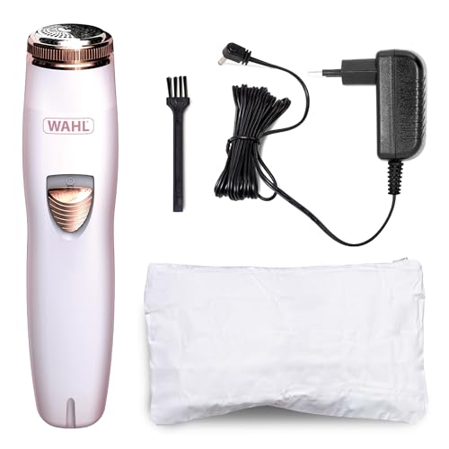 WAHL Facial Hair Remover, Depilación facial para mujeres, depiladora para el labio superior, las mejillas y la barbilla, afeitadora rotatoria, elimina el vello fino, recargable