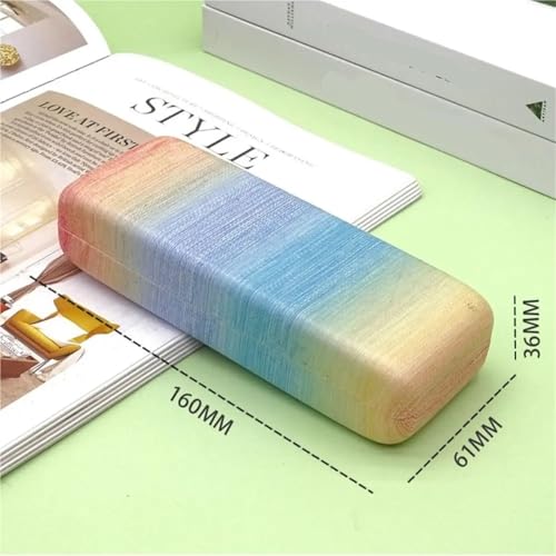 Étui arc-en-ciel simple pour protéger vos lunettes des rayures de clés