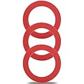 Flush Valve Seal for Mansfield 210/211 Flush Valve, Upgraded Silicone Material Mansfield Toilet Replacement Parts 160, Toilet Gasket Equivalent to 630-0030, 3Pcs