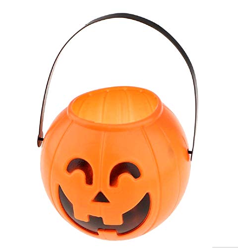 Cesta de calabaza - titular de caramelo - truco o trato - naranja - 18cm - halloween - idea de regalo para cumpleaños