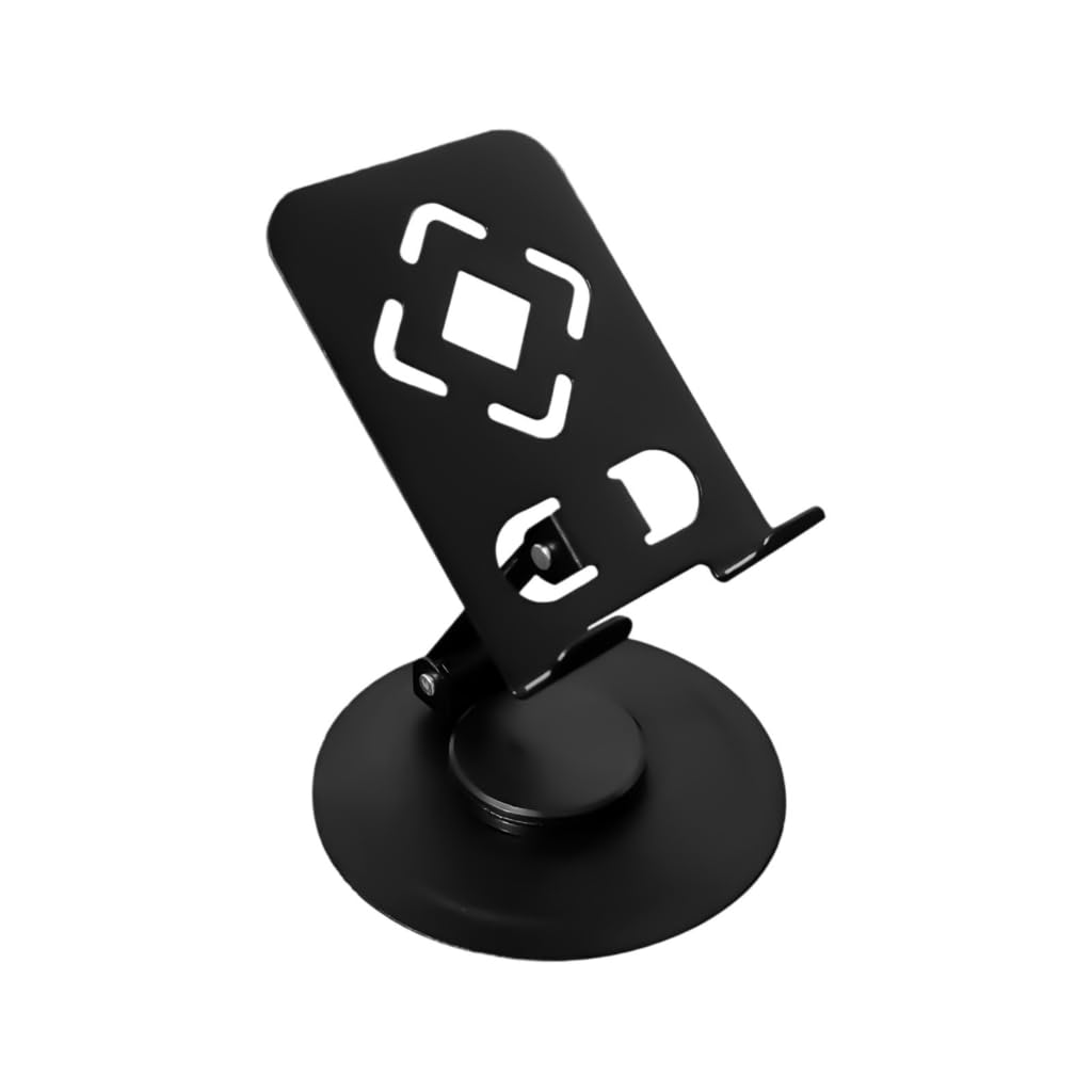 YUSHTPO Adjustable Foldable Tablet Holder Rack 360 Rotating Base Stand for Drawing Video Conferencing Watching