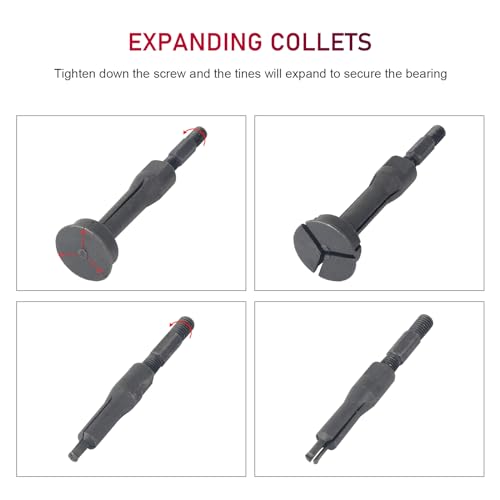 DAYUAN 16 TLG. Innenlager Abzieher Grundloch Lagerabzieher Werkzeug mit Gleithammer Satz