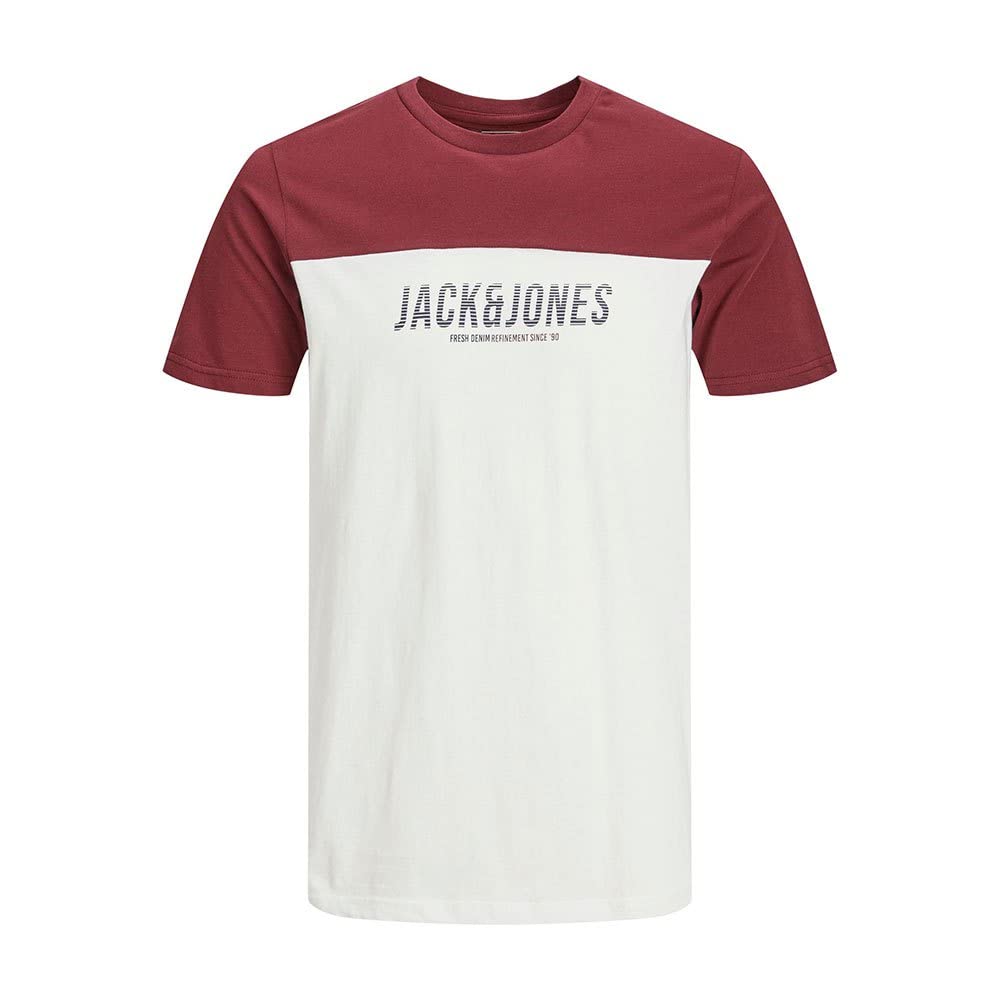 Jack & Jones Mens Dan Blocking O-Neck Plus Size T-Shirt