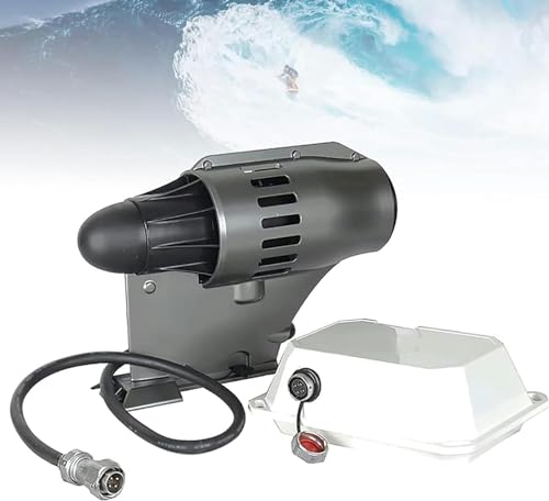 CIADAZ Surfing Fins, 12V Electric Underwater Motor, 360° Water Inlet Design, Good for Sup Boards, Kayaks and More, Electric Motorized Fin for Stand