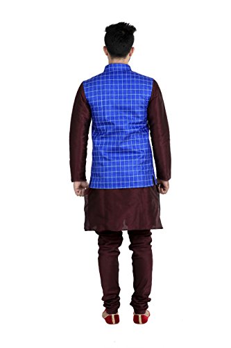 Image of Veera Paridhaan Men's Poly Cotton Jute Nehru Jacket