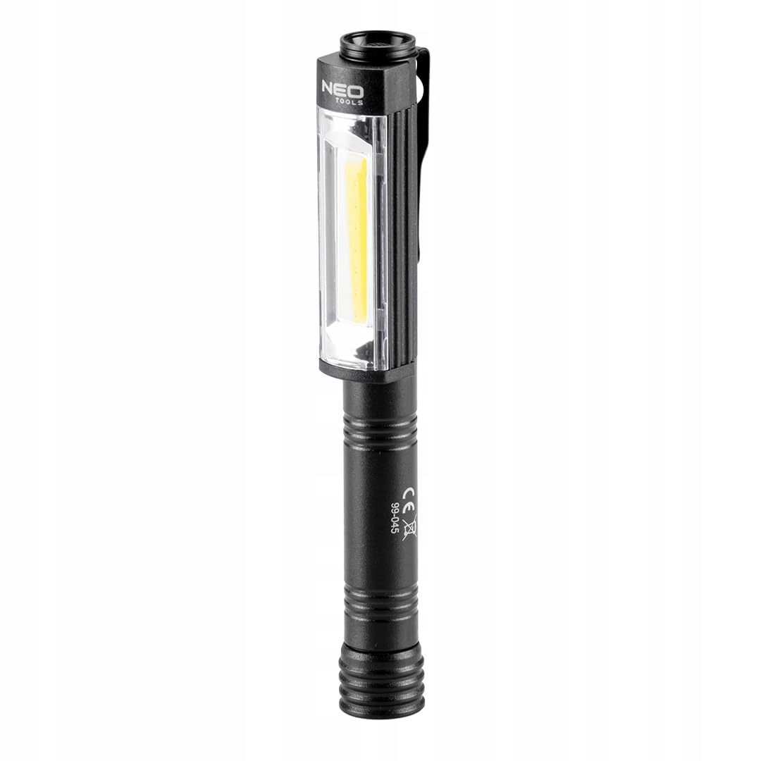 NEO TOOLS 3-częściowy zestaw – teleskopowy podnośnik magnetyczny + okrągłe lusterko inspekcyjne + lampa inspekcyjna LED COB 400 lm, 3 funkcje 100%, 50%, czerwone światło | narzędzie z magnesem