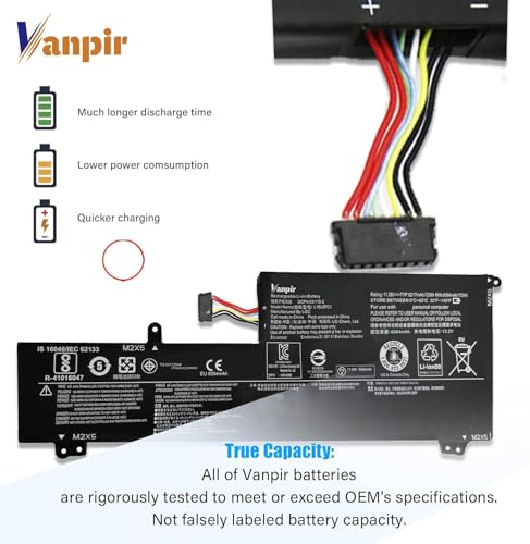 Image of L16L6PC1 Laptop Battery, 11.58V 72Wh 6217mAh Compatible with Lenovo Yoga 720-15IKB Series Notebook L16M6PC1 L16C6PC1 5B10M53745 5B10M53743 5B10M53744