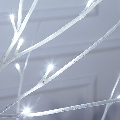 image for Bolylight Birch Tree 4ft 48L LED Lighted Brich Tree for Christmas Deco