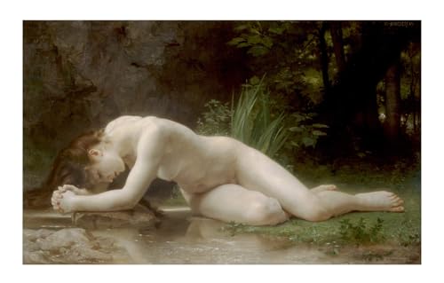  Social Crazy POSTER su carta fotografica premium 270 gr - William-Adolphe Bouguereau BIBLIS - Art Print Locandina HD 100% QUALITà ITALIA Idea Regalo Casa quadro home (A2)