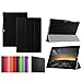 Price comparison product image for Microsoft Surface 3 1645 1657 10.8 inch Tablet PC Smart Cover, Ultra Slim Folio Stand with Sleep/Wake Up Function Leather Case for Surface3 10.8" (1-Black)