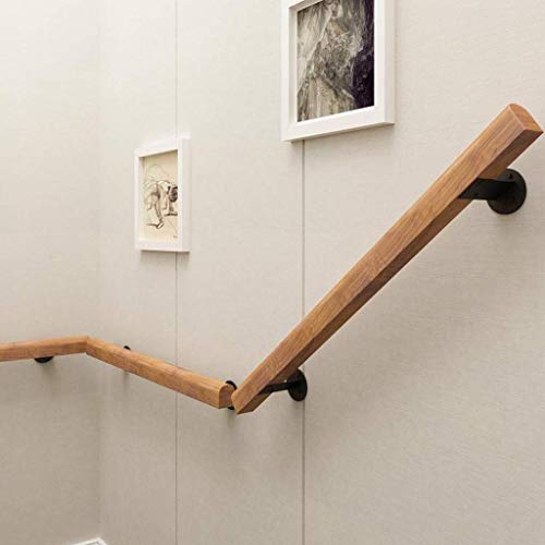 Rampe d'escalier en bois massif de pin 50 cm kit complet