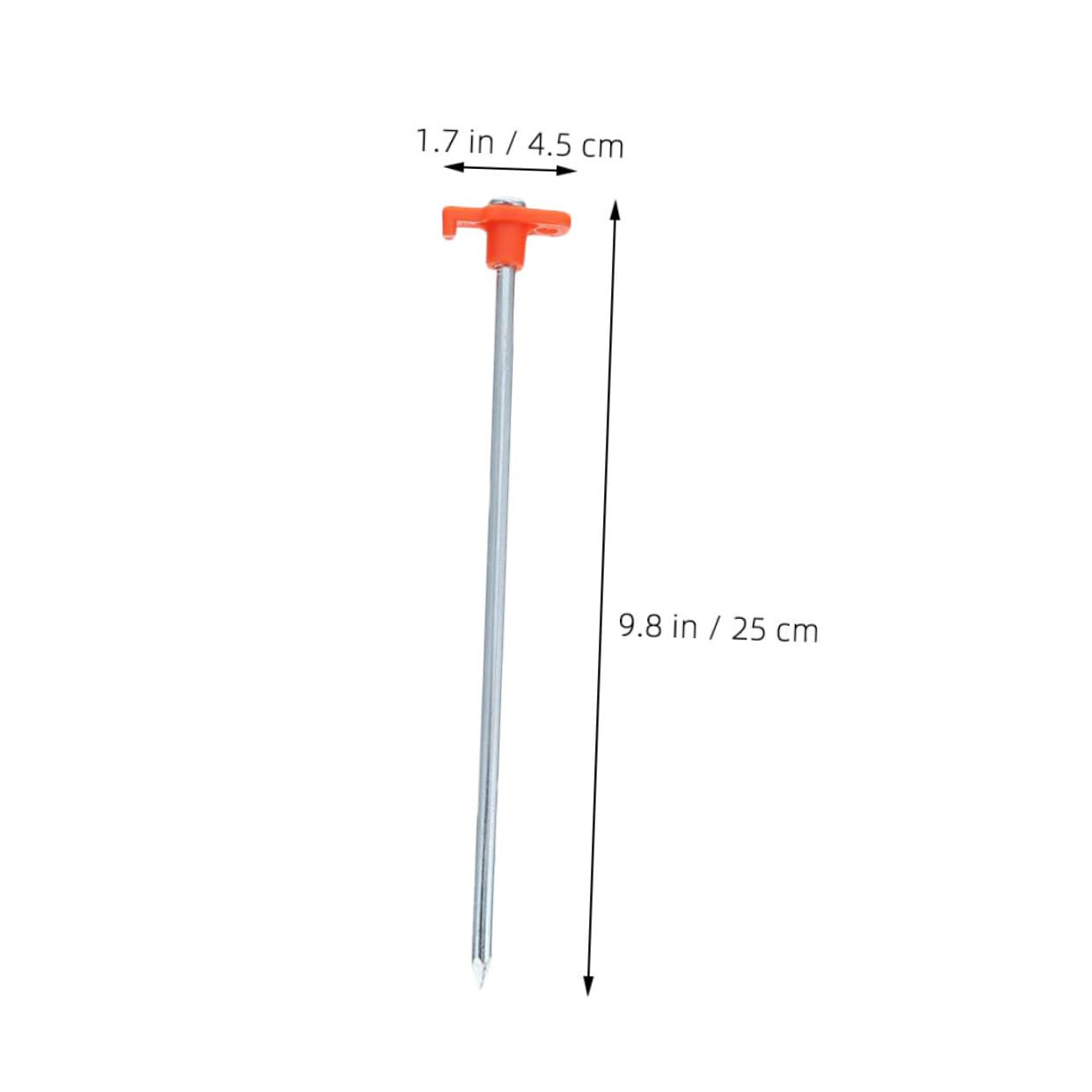 SUPVOX 12pièces Lot de Piquets De Tente Métalliques pour Camping Ancrages pour Sable Herbe Et Rochers Résistants Au Vent
