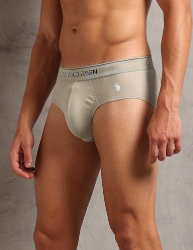 Image of U.S. Polo ASSN. Mens OEB17 Moisture Wicking Cotton Underwear Briefs - Pack of 3
