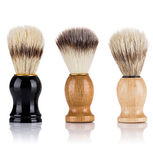 Andoer Barba dos homens Escova de Barbear Barber Salon Homens Facial Barba Limpeza Grooming Applianc