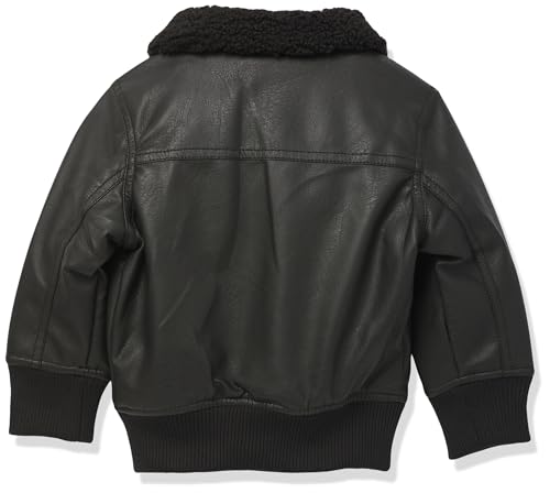 Image of URBAN REPUBLIC Baby Boys' Boys Faux Leather Aviator Sherpa Jacket