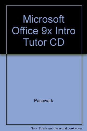  Microsoft Office 9x Intro Tutor CD