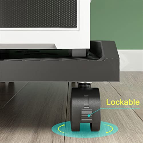 Support de tour d'ordinateur mobile à 4 roulettes sous bureau - 6