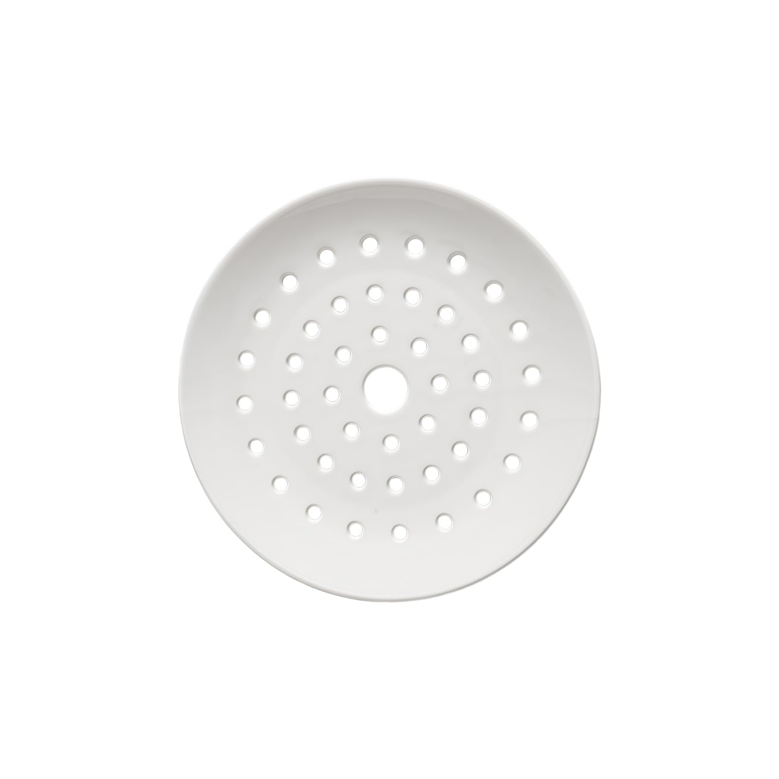 ZEPFJHE Ceramic Steamer for Both Eastern and Western Cuisines Ensures Retention Microwave and Dishwasher Friendly Ceramic Steamer Plate