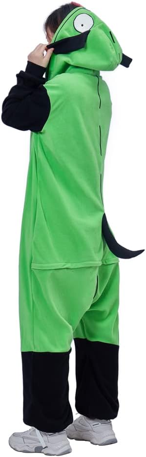 LoliMiss Gir Invader Cosplay Zim Hoodie Jacket Alien Costume Halloween Outfit - Image 6