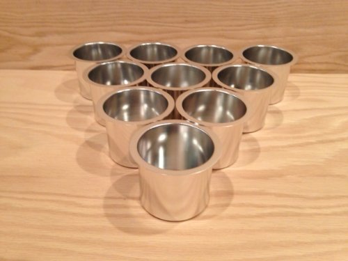 Build Your Own Poker Tables 10 Jumbo Silver Aluminum Poker Table Cup Holders