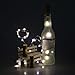 Produktbild goodjinHH LIGHT 5 Pack LED Solar Wein Flasche Lichter 2 Meter 20 Lichter Cork Shaped Light Kupferdraht Starry String Lights Für Flasche DIY/Hochzeit/Weihnachten/Thanksgiving/Dating (Weiß)