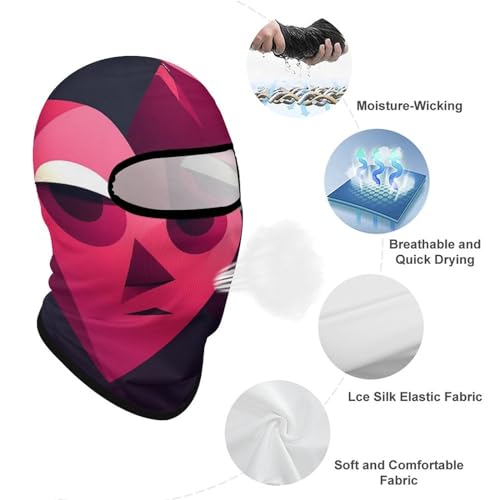 Balaclava Mask for Men Ski Mask for Women Cartoon Heart Shape Full Face Mask Face Cover for Cycling miniatura 3