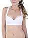 Spree Racerback Push Up Padded Sports Bras Multiple Colors (Medium, White)